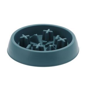 Convenient Round Dog Bowl for Indoor and Outdoor Blue